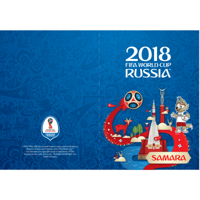 Обложка на паспорт "Самара", синяя Обложка на паспорт "Самара", синяя